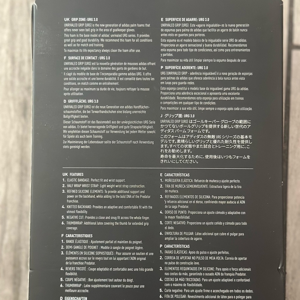 New Adidas Goalkeeper Gloves Predator Size 9 GL  League Orange Black IN1600 - Picture 3 of 4